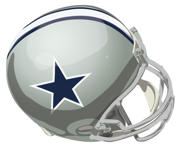 Dallas Cowboys 1964-1966 Helmet fabric transfer